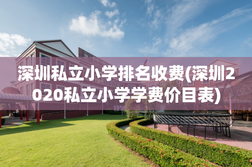 深圳私立小学排名收费(深圳2020私立小学学费价目表)