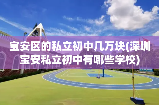 宝安区的私立初中几万块(深圳宝安私立初中有哪些学校)
