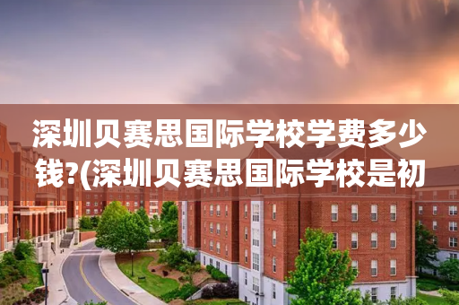 深圳贝赛思国际学校学费多少钱?(深圳贝赛思国际学校是初中还是高中)