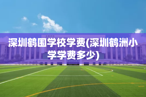 深圳鹤围学校学费(深圳鹤洲小学学费多少)