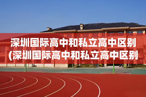 深圳国际高中和私立高中区别(深圳国际高中和私立高中区别大吗)