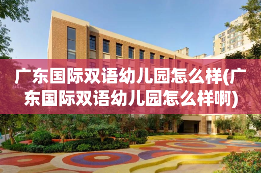 广东国际双语幼儿园怎么样(广东国际双语幼儿园怎么样啊)