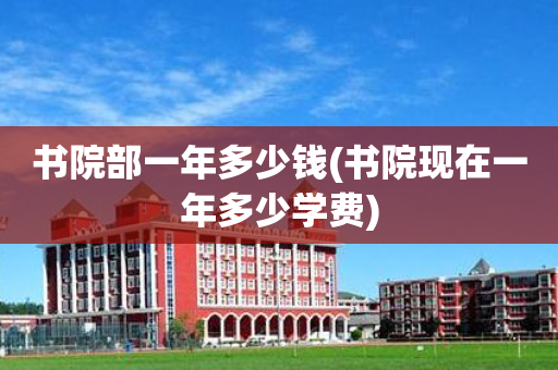 书院部一年多少钱(书院现在一年多少学费)