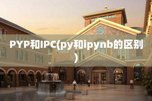 PYP和IPC(py和ipynb的区别)