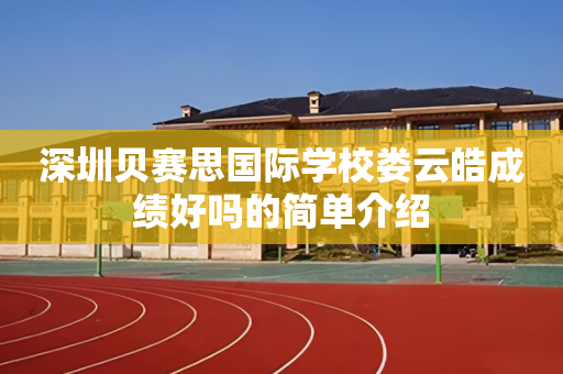 深圳贝赛思国际学校娄云皓成绩好吗的简单介绍