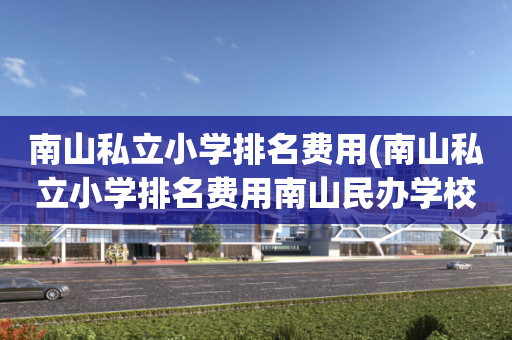 南山私立小学排名费用(南山私立小学排名费用南山民办学校)