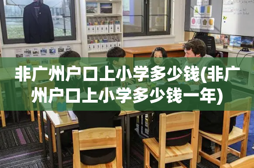 非广州户口上小学多少钱(非广州户口上小学多少钱一年)