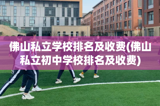 佛山私立学校排名及收费(佛山私立初中学校排名及收费)