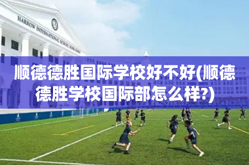 顺德德胜国际学校好不好(顺德德胜学校国际部怎么样?)