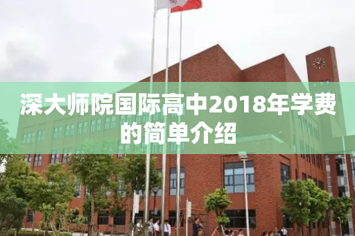 深大师院国际高中2018年学费的简单介绍