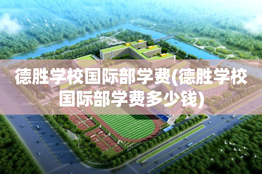 德胜学校国际部学费(德胜学校国际部学费多少钱)