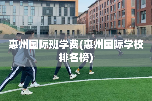 惠州国际班学费(惠州国际学校排名榜)