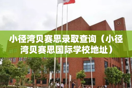 小径湾贝赛思录取查询（小径湾贝赛思国际学校地址）