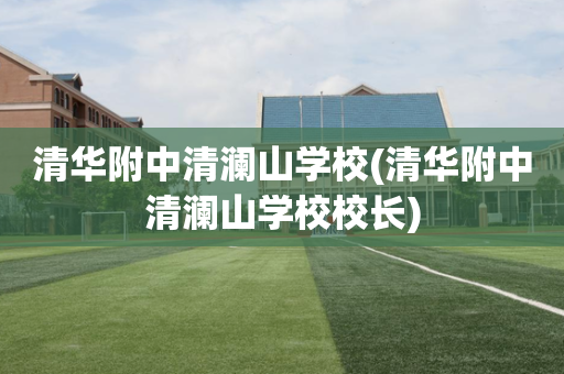 清华附中清澜山学校(清华附中清澜山学校校长)