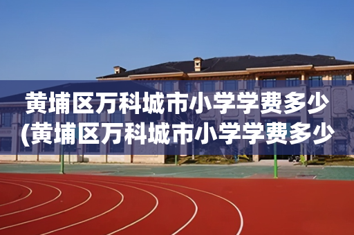 黄埔区万科城市小学学费多少(黄埔区万科城市小学学费多少钱一年)