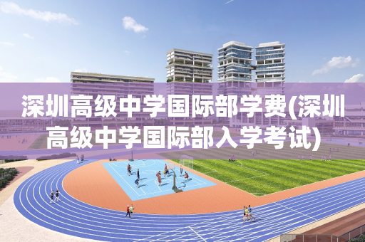 深圳高级中学国际部学费(深圳高级中学国际部入学考试)