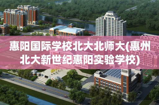 惠阳国际学校北大北师大(惠州北大新世纪惠阳实验学校)