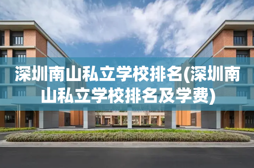 深圳南山私立学校排名(深圳南山私立学校排名及学费)