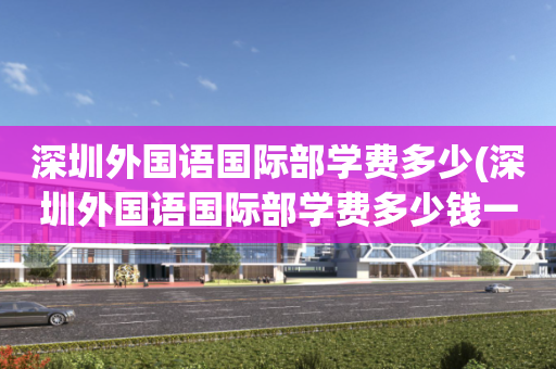 深圳外国语国际部学费多少(深圳外国语国际部学费多少钱一年)