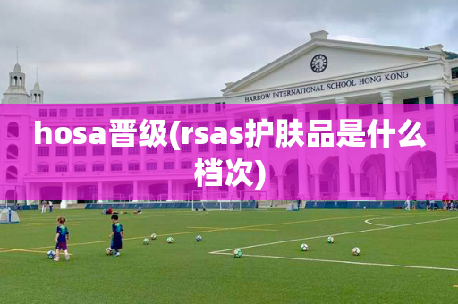 hosa晋级(rsas护肤品是什么档次)