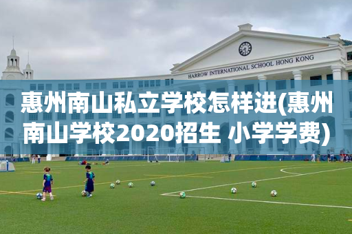 惠州南山私立学校怎样进(惠州南山学校2020招生 小学学费)