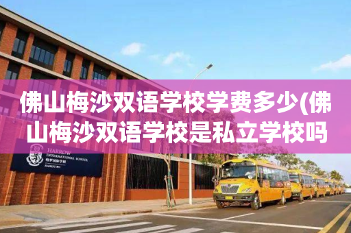 佛山梅沙双语学校学费多少(佛山梅沙双语学校是私立学校吗)