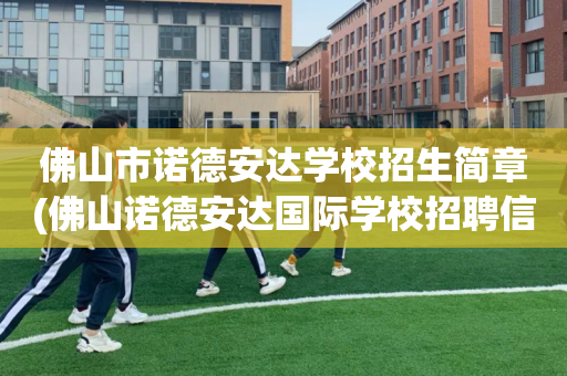 佛山市诺德安达学校招生简章(佛山诺德安达国际学校招聘信息)