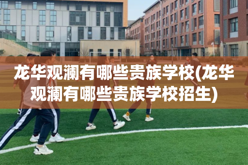 龙华观澜有哪些贵族学校(龙华观澜有哪些贵族学校招生)