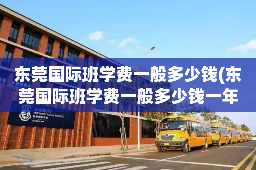 东莞国际班学费一般多少钱(东莞国际班学费一般多少钱一年)