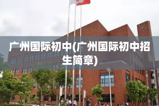 广州国际初中(广州国际初中招生简章)