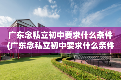 广东念私立初中要求什么条件(广东念私立初中要求什么条件报名)