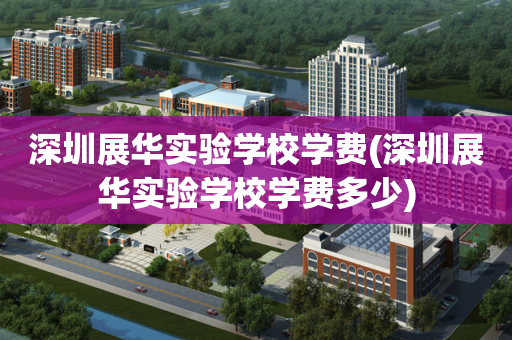 深圳展华实验学校学费(深圳展华实验学校学费多少)