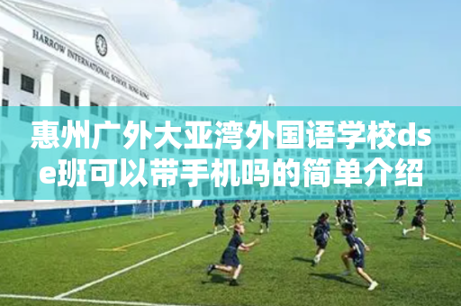 惠州广外大亚湾外国语学校dse班可以带手机吗的简单介绍
