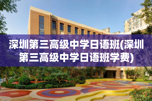 深圳第三高级中学日语班(深圳第三高级中学日语班学费)