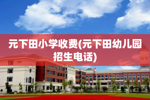 元下田小学收费(元下田幼儿园招生电话)