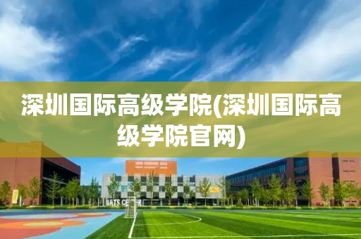 深圳国际高级学院(深圳国际高级学院官网)