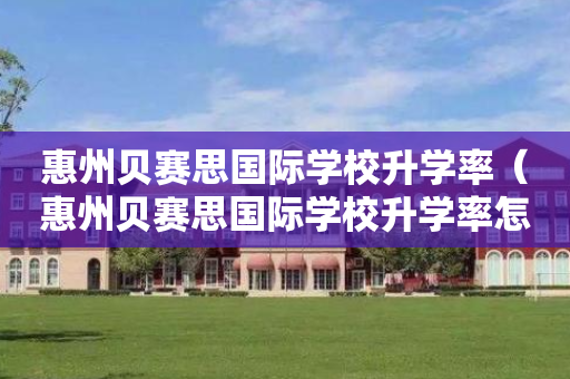 惠州贝赛思国际学校升学率（惠州贝赛思国际学校升学率怎么样）