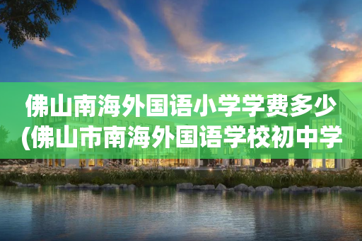 佛山南海外国语小学学费多少(佛山市南海外国语学校初中学费)