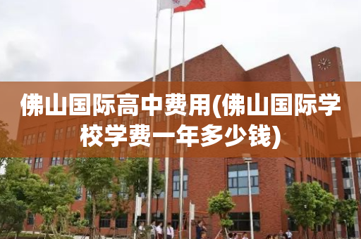 佛山国际高中费用(佛山国际学校学费一年多少钱)