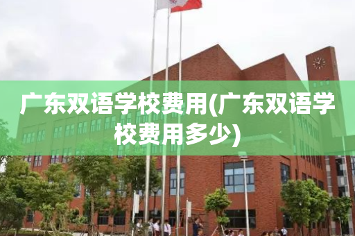 广东双语学校费用(广东双语学校费用多少)