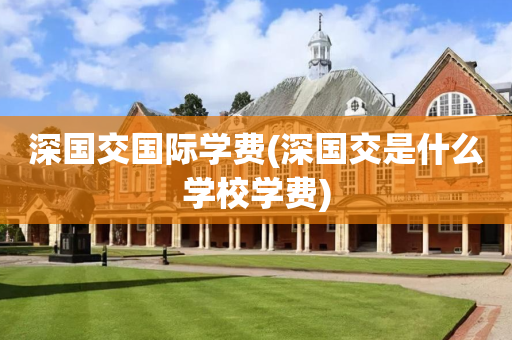 深国交国际学费(深国交是什么学校学费)