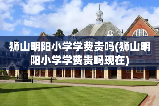 狮山明阳小学学费贵吗(狮山明阳小学学费贵吗现在)