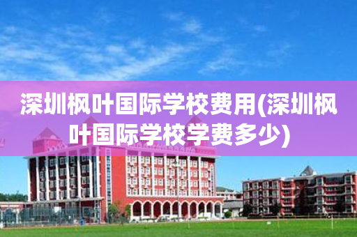 深圳枫叶国际学校费用(深圳枫叶国际学校学费多少)