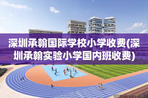 深圳承翰国际学校小学收费(深圳承翰实验小学国内班收费)