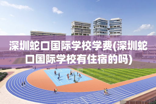 深圳蛇口国际学校学费(深圳蛇口国际学校有住宿的吗)