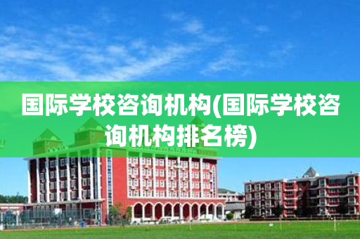 国际学校咨询机构(国际学校咨询机构排名榜)