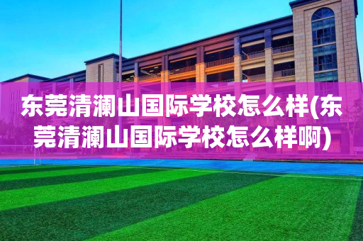 东莞清澜山国际学校怎么样(东莞清澜山国际学校怎么样啊)