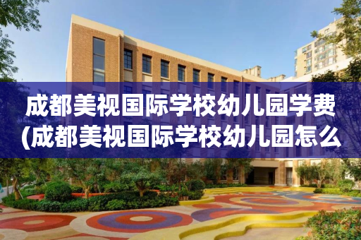 成都美视国际学校幼儿园学费(成都美视国际学校幼儿园怎么样)