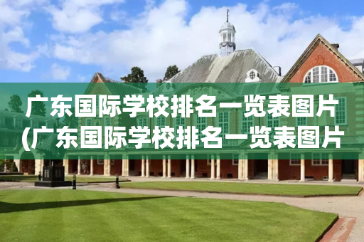 广东国际学校排名一览表图片(广东国际学校排名一览表图片大全)