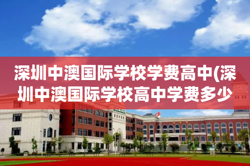 深圳中澳国际学校学费高中(深圳中澳国际学校高中学费多少)